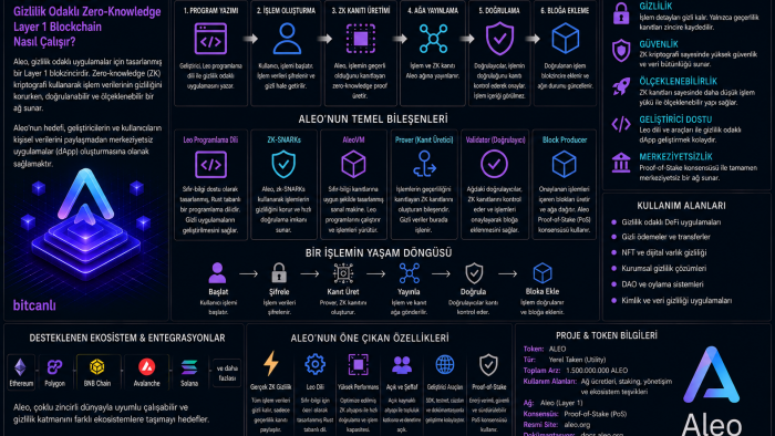 Aleo Nedir? Gizlilik Odaklı Zero-Knowledge Layer 1 Blockchain Nasıl Çalışır?
